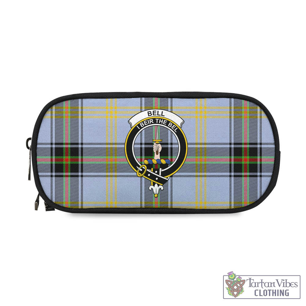 Tartan Vibes Clothing Bell Tartan Pen and Pencil Case with Family Crest