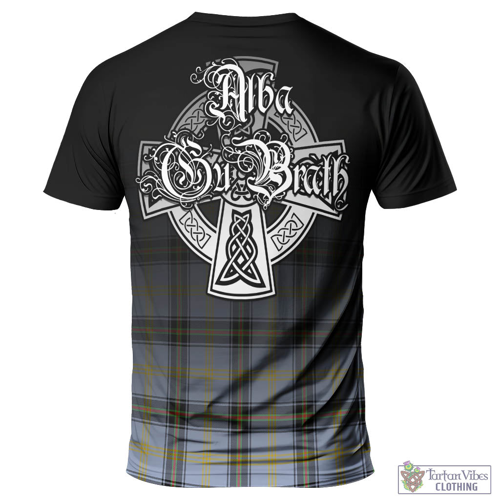 Tartan Vibes Clothing Bell Tartan T-Shirt Featuring Alba Gu Brath Family Crest Celtic Inspired