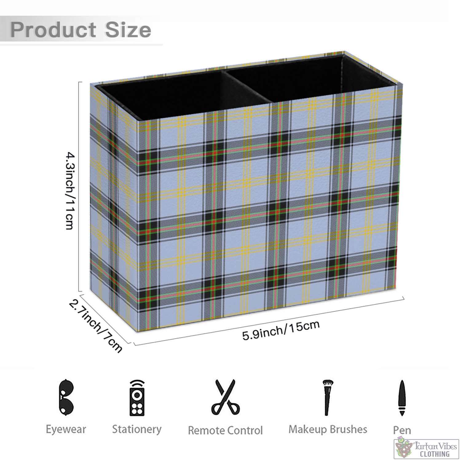 Tartan Vibes Clothing Bell Tartan Pen Holder