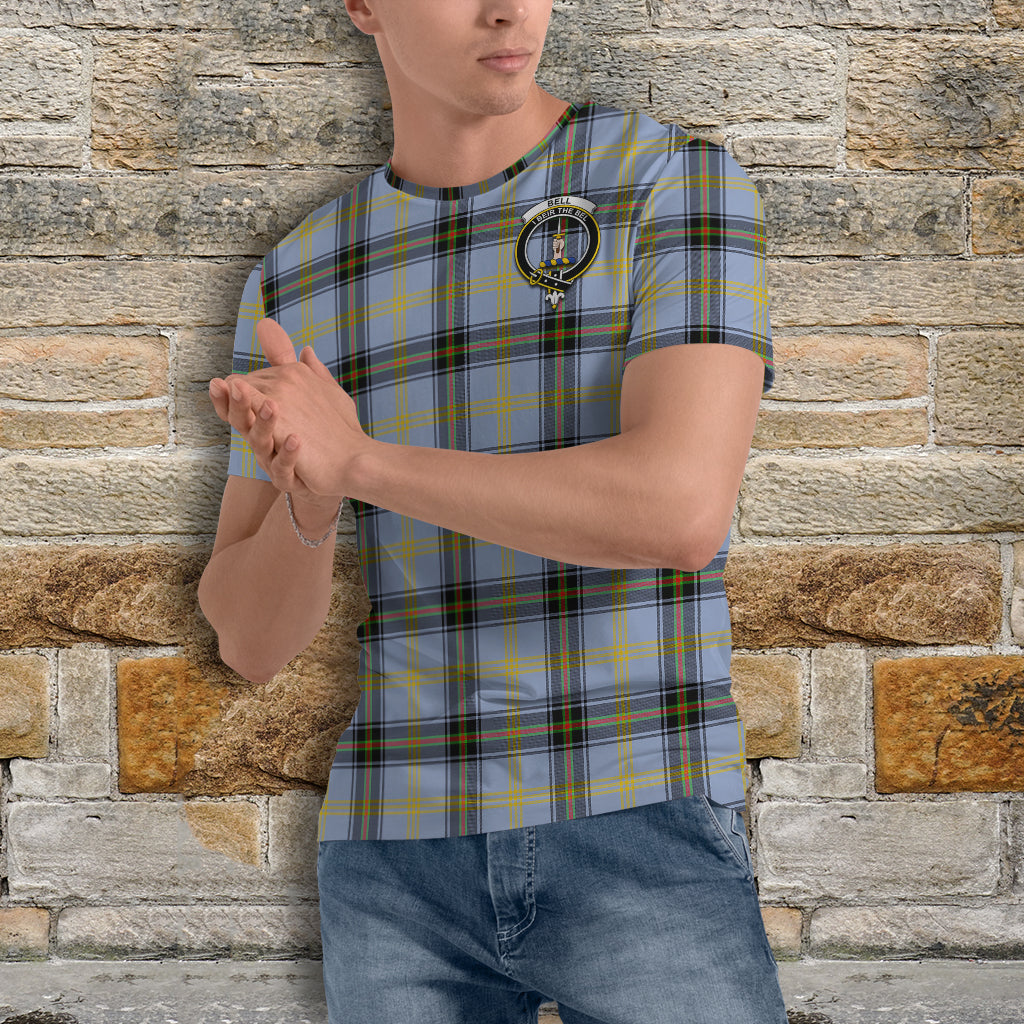 Bell Tartan T-Shirt with Family Crest - Tartan Vibes Clothing