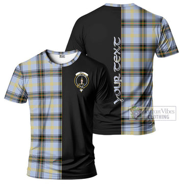 Bell of the Borders Tartan T-Shirt with Family Crest and Half Of Me Style