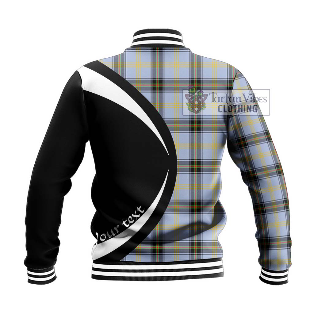 Bell of the Borders Tartan Baseball Jacket with Family Crest Circle Style - Tartan Vibes Clothing