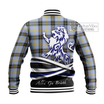 Bell of the Borders Tartan Baseball Jacket with Alba Gu Brath Regal Lion Emblem