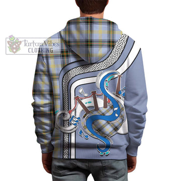 Bell of the Borders Tartan Hoodie with Epic Bagpipe Style