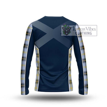 Bell of the Borders Tartan Long Sleeve T-Shirt with Family Crest and Lion Rampant Vibes Sport Style