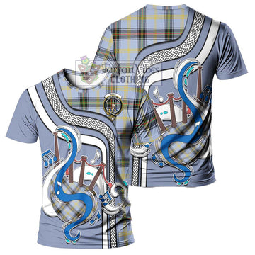 Bell of the Borders Tartan T-Shirt with Epic Bagpipe Style