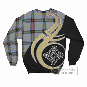 Bell of the Borders Tartan Sweatshirt with Family Crest and Celtic Symbol Style