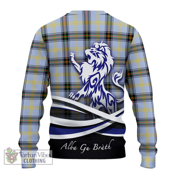 Bell of the Borders Tartan Ugly Sweater with Alba Gu Brath Regal Lion Emblem