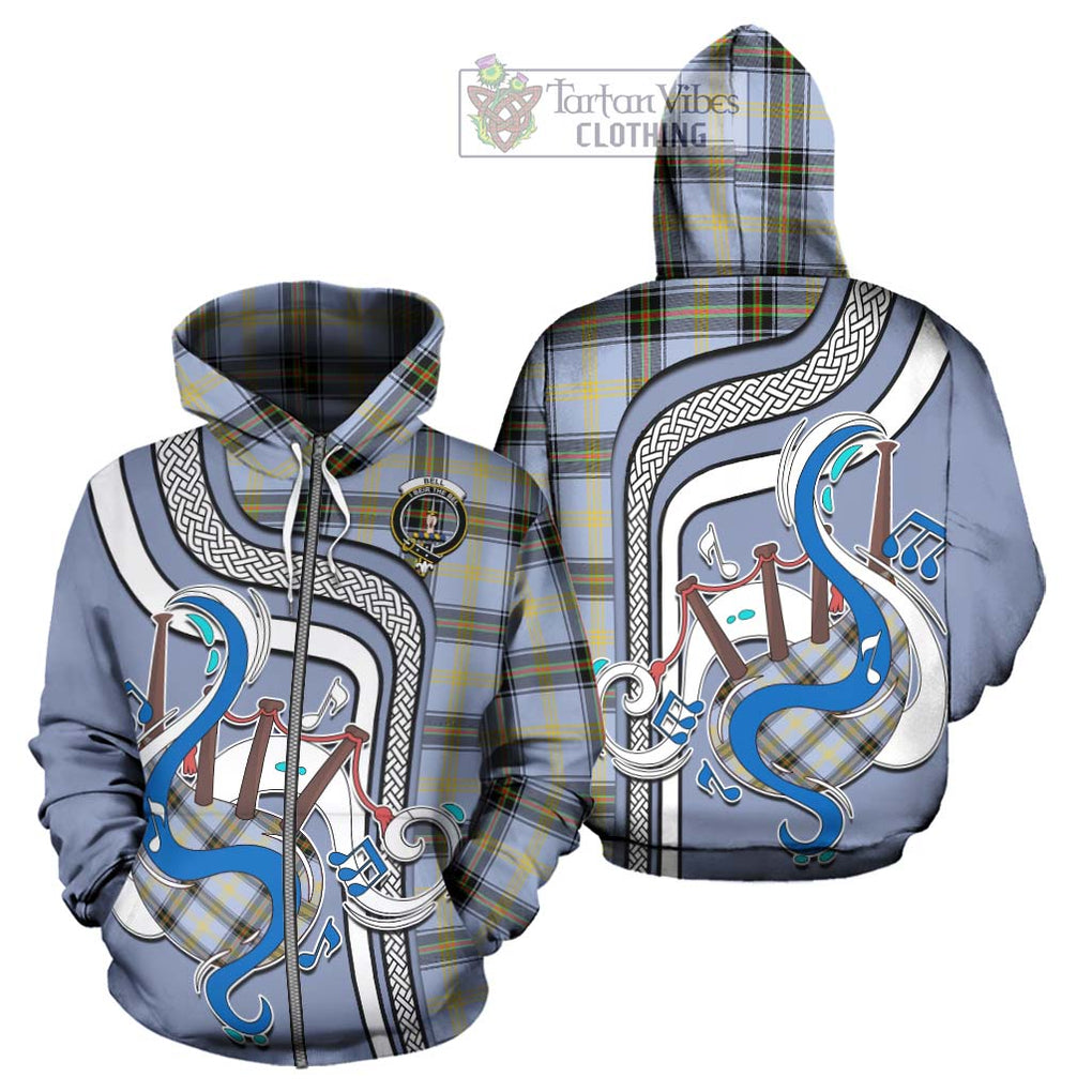 Bell of the Borders Tartan Hoodie with Epic Bagpipe Style - Tartanvibesclothing Shop