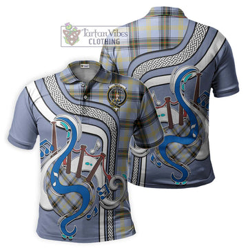 Bell of the Borders Tartan Polo Shirt with Epic Bagpipe Style