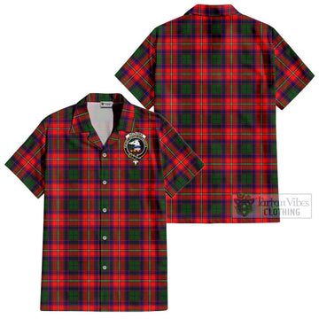 Belsches Tartan Cotton Hawaiian Shirt with Family Crest