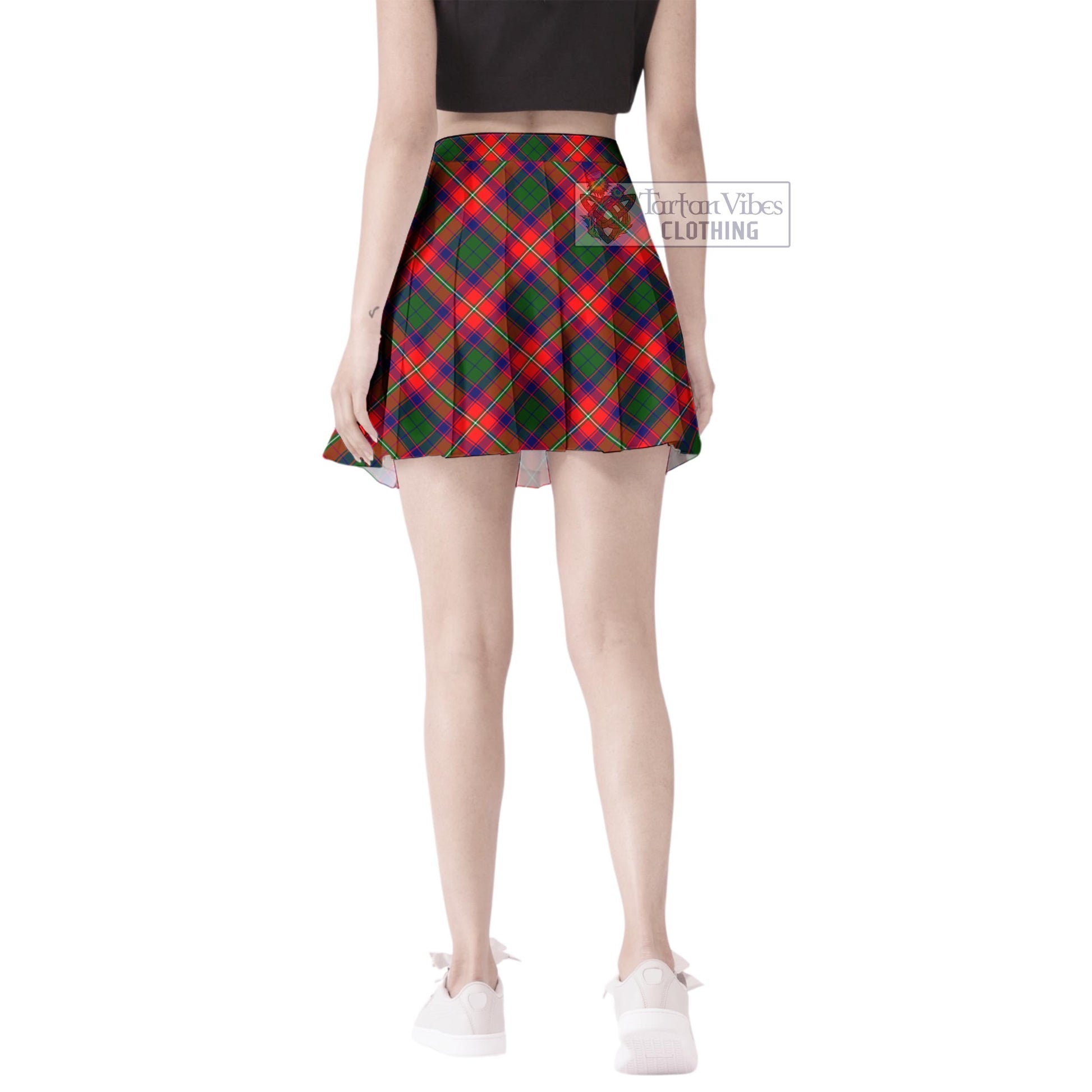 Tartan Vibes Clothing Belsches Tartan Women's Plated Mini Skirt