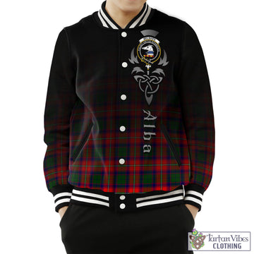 Belshes Tartan Baseball Jacket Featuring Alba Gu Brath Family Crest Celtic Inspired