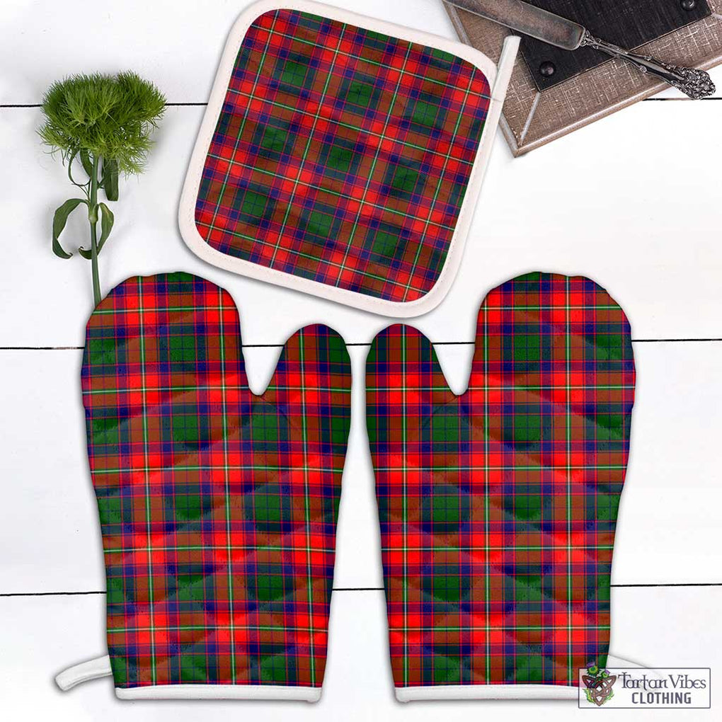 Belshes Tartan Combo Oven Mitt & Pot-Holder White - Tartan Vibes Clothing
