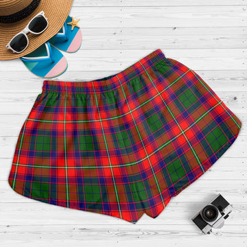 Belshes Tartan Womens Shorts with Family Crest - Tartan Vibes Clothing