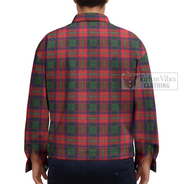 Belshes Tartan Unisex Lapel Cotton Jacket - Tartan Vibes Clothing