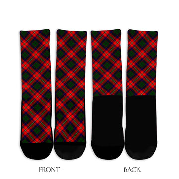 Belshes Tartan Crew Socks Cross Style