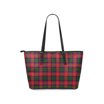 Belshes Tartan Leather Tote Bag