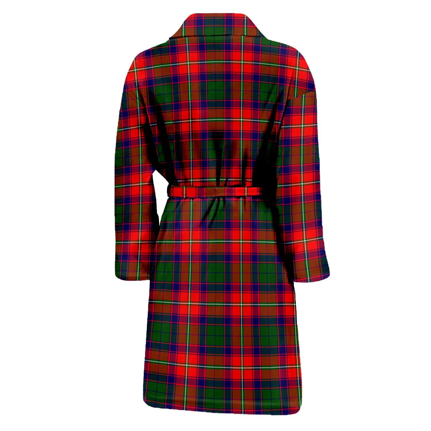 Belshes Tartan Bathrobe with Family Crest - Tartan Vibes Clothing