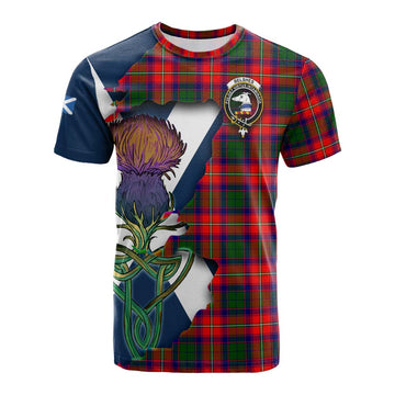 Belshes (Belsches) Tartan Family Crest Cotton T-shirt Scottish Thistle Celtic Inspired Kid's Shirt - Tartan Vibes Clothing