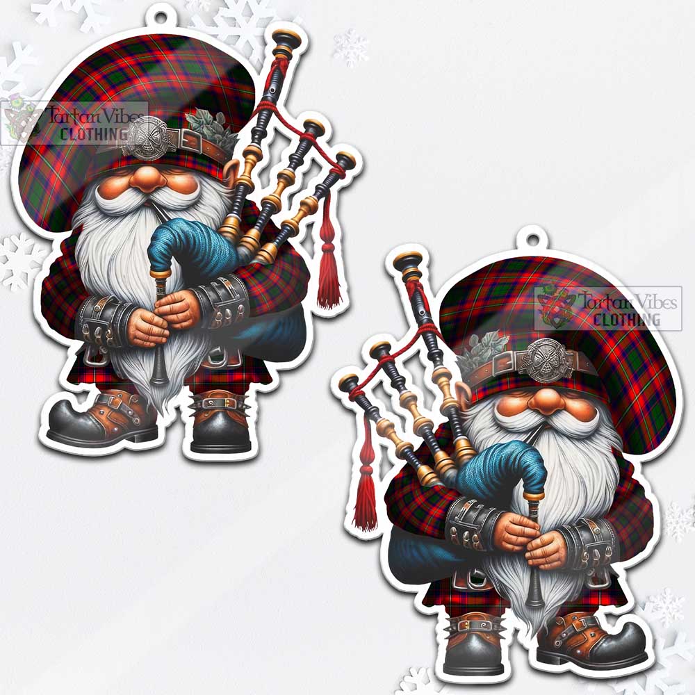 Tartan Vibes Clothing Belshes (Belsches) Tartan Badpiper Gnome Christmas Ornament