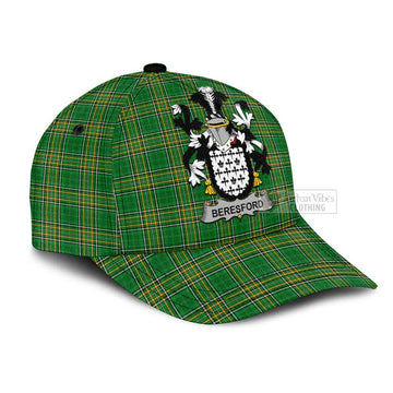 Beresford Irish Clan Tartan Classic Cap with Coat of Arms