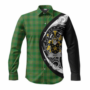 Best Irish Clan Long Sleeve Button Shirt Celtic Circle Style Men's Shirt S - Tartan Vibes Clothing