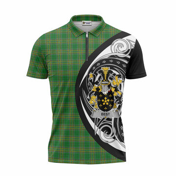 Best Irish Clan Zipper Polo Shirt Celtic Circle Style Unisex - Tartan Vibes Clothing