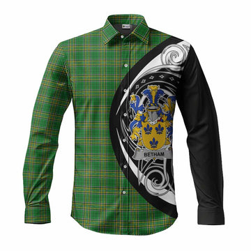 Betham Irish Clan Long Sleeve Button Shirt Celtic Circle Style Men's Shirt S - Tartan Vibes Clothing