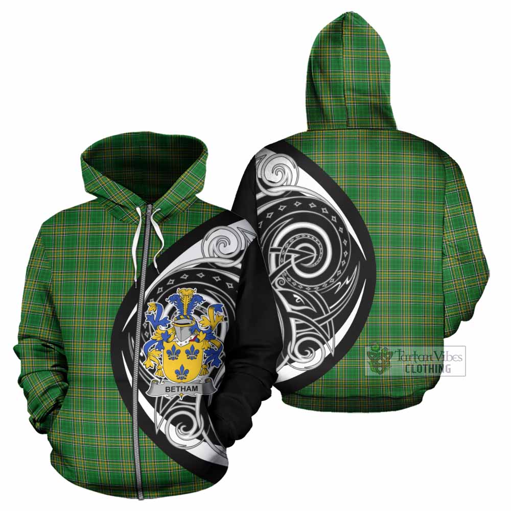 Betham Irish Clan Hoodie Celtic Circle Style Zip Hoodie - Tartan Vibes Clothing