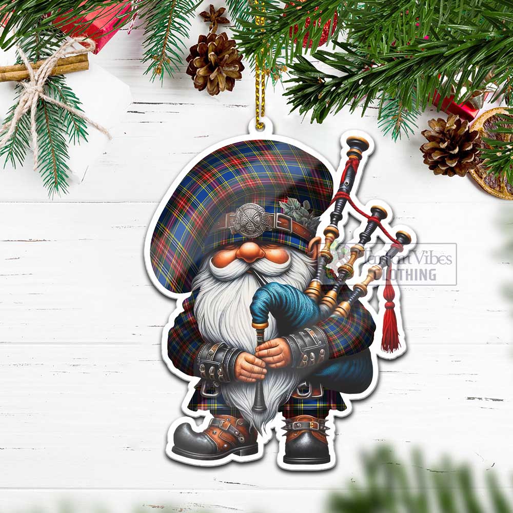 Tartan Vibes Clothing Bethune Tartan Badpiper Gnome Christmas Ornament