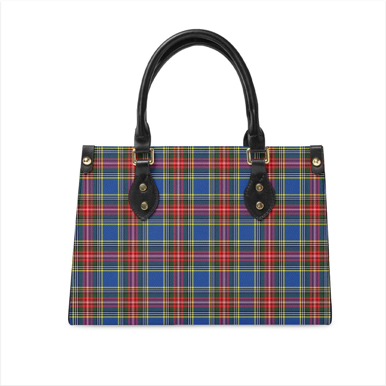 Bethune Tartan Leather Bag One Size 29*11*20 cm - Tartanvibesclothing