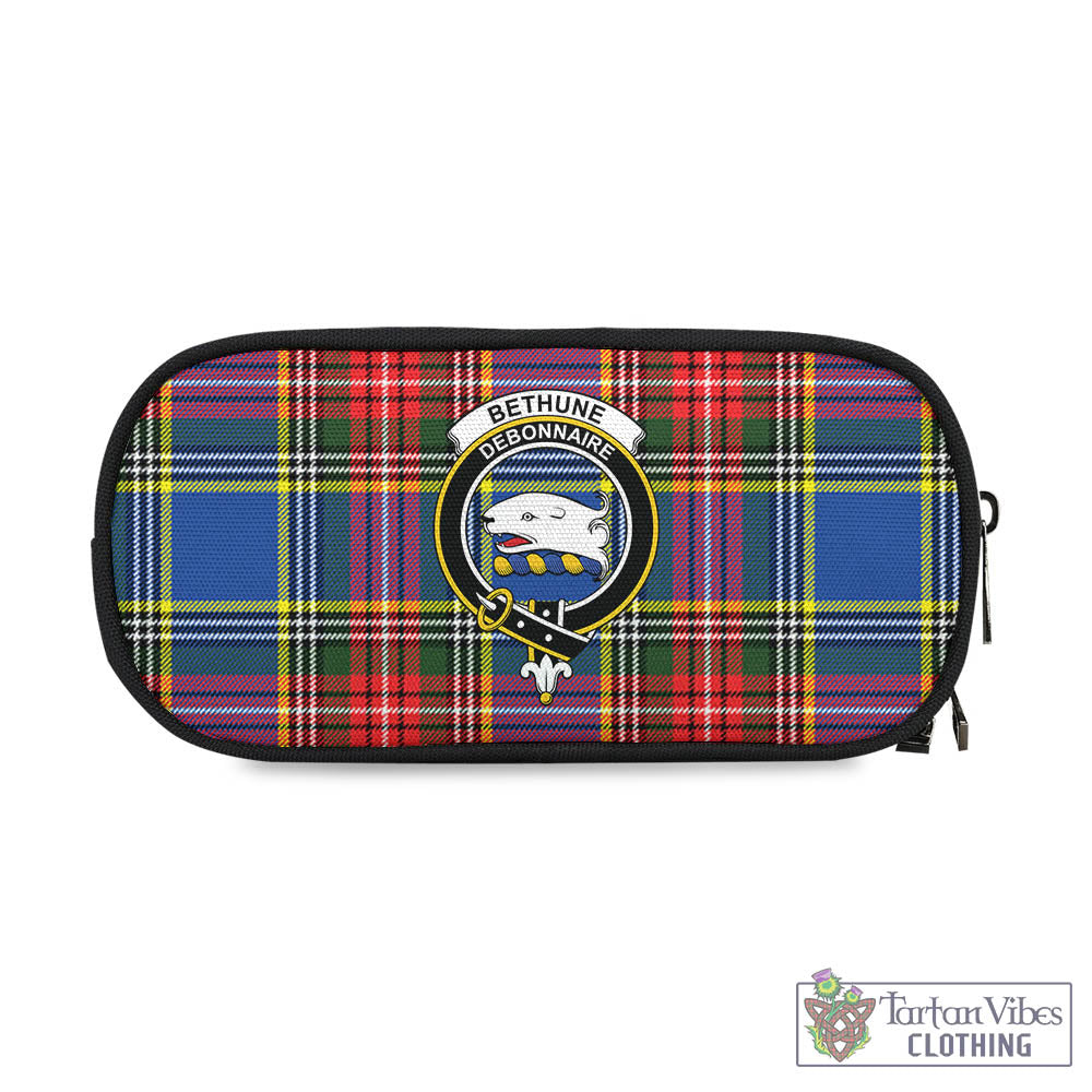 Tartan Vibes Clothing Bethune Tartan Pen and Pencil Case with Family Crest