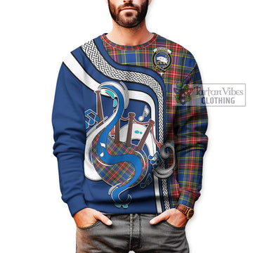 Bethune Tartan Sweatshirt with Epic Bagpipe Style