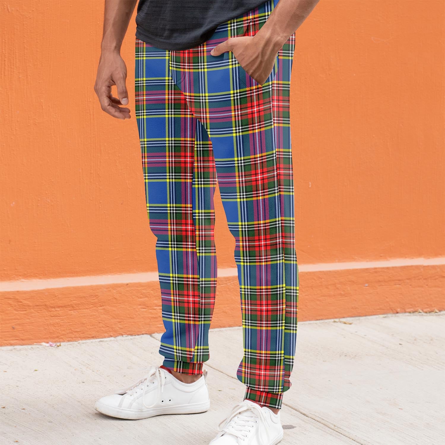 Bethune Tartan Joggers Pants S - Tartan Vibes Clothing