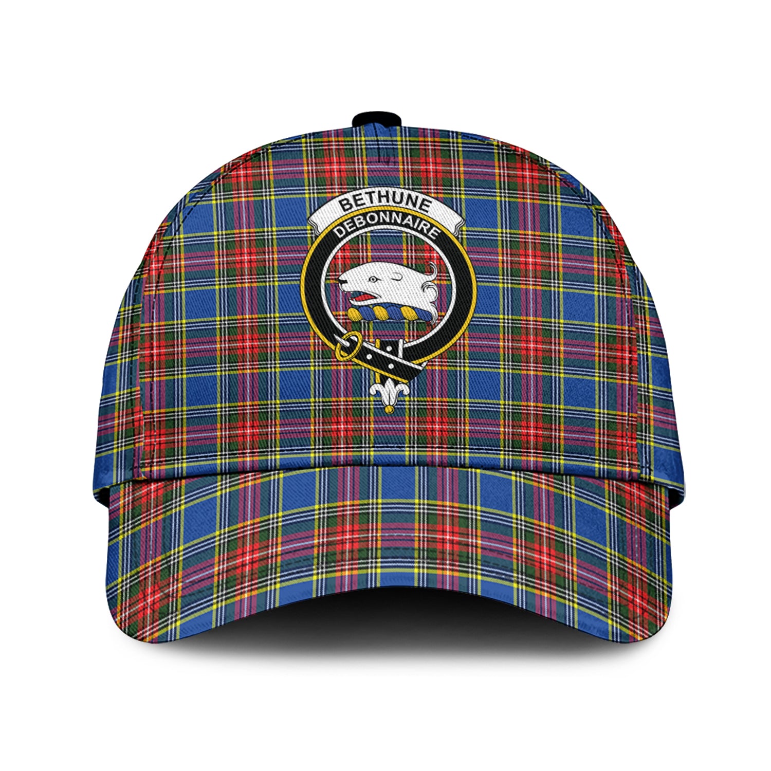 Bethune Tartan Classic Cap with Family Crest Classic Cap Universal Fit - Tartan Vibes Clothing