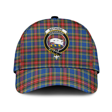 Bethune Tartan Classic Cap with Family Crest