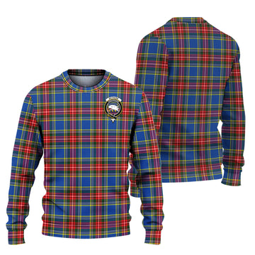 Bethune Tartan Ugly Sweater with Family Crest