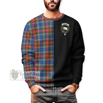 Bethune Tartan Sweatshirt with Family Crest and Half Of Me Style