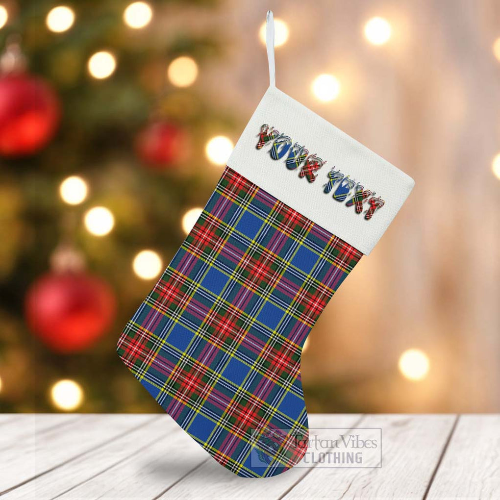 Tartan Vibes Clothing Bethune Tartan Christmas Stocking with Personalized Text