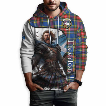 Bethune Crest Tartan Hoodie Inspired by the Freedom of Scottish Warrior