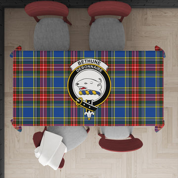 Bethune Tartan Tablecloth with Family Crest XL 57.1"x70.9"(145x180cm) - Tartan Vibes Clothing