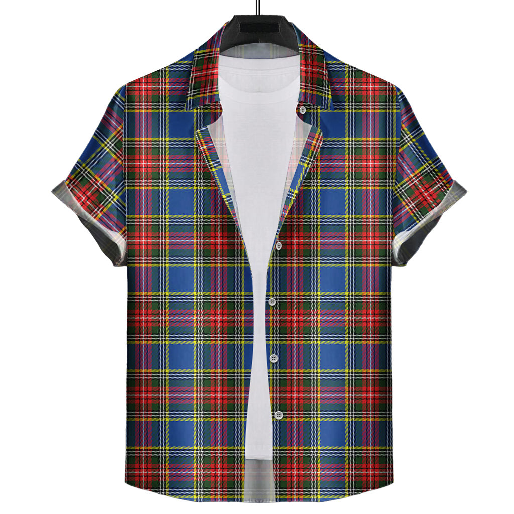 Bethune Tartan Short Sleeve Button Down Shirt - Tartanvibesclothing