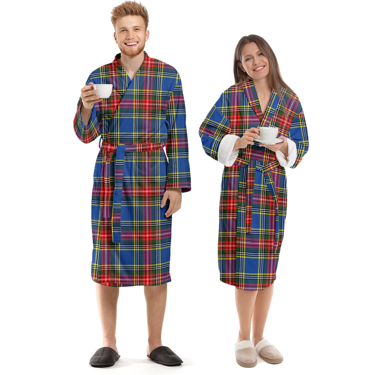 Bethune Tartan Bathrobe Unisex S - Tartan Vibes Clothing