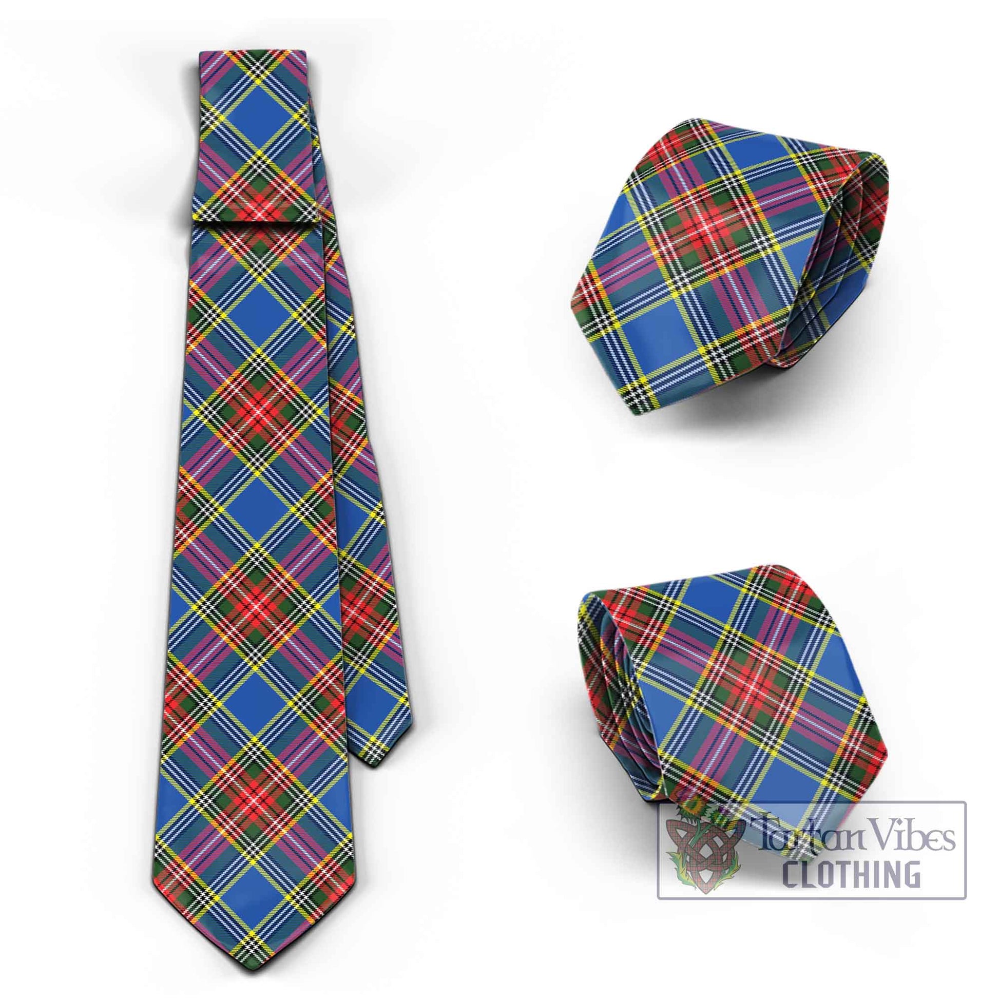 Tartan Vibes Clothing Bethune Tartan Classic Necktie Cross Style