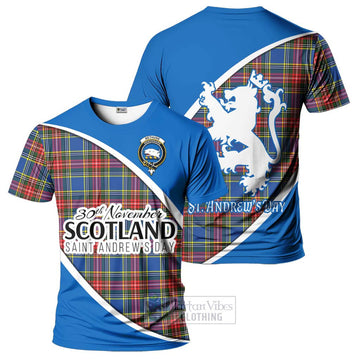 Bethune Family Crest Tartan T-Shirt Celebrate Saint Andrew's Day in Style