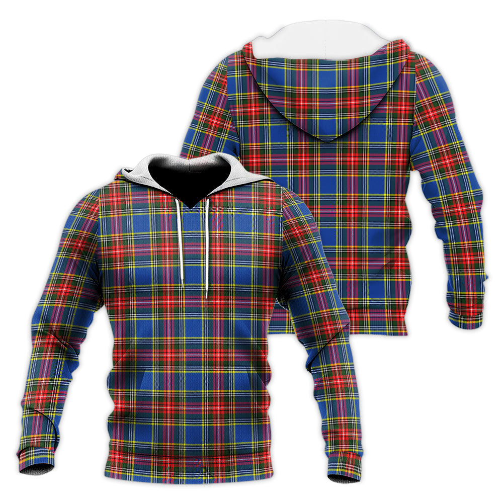 Bethune Tartan Knitted Hoodie Unisex Knitted Hoodie - Tartanvibesclothing