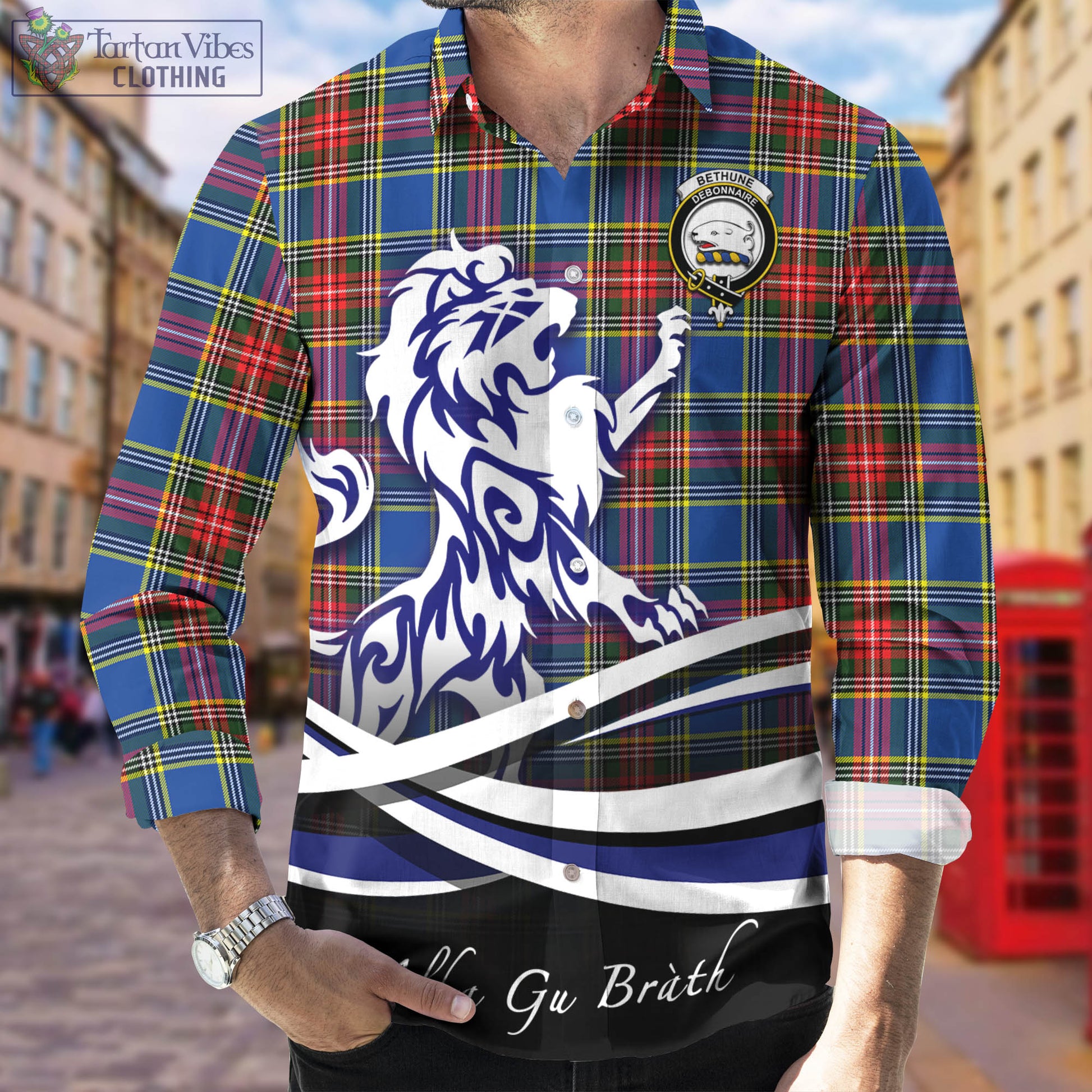 bethune-tartan-long-sleeve-button-up-shirt-with-alba-gu-brath-regal-lion-emblem