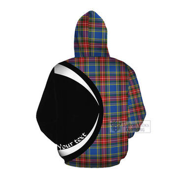 Bethune Tartan Cotton Hoodie with Family Crest Circle Style