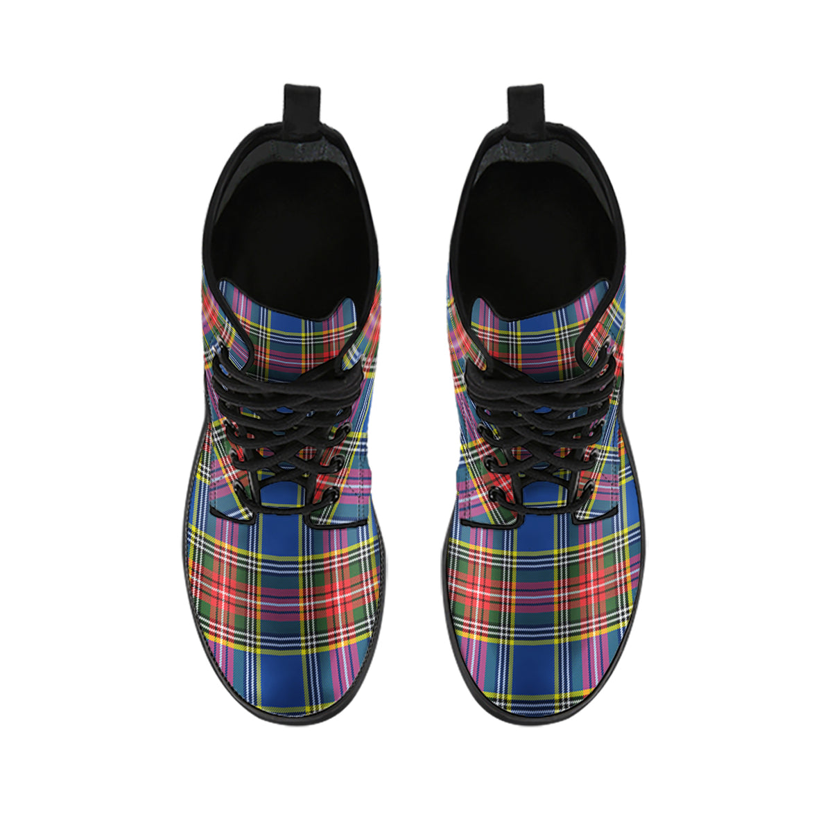 Bethune Tartan Leather Boots - Tartan Vibes Clothing